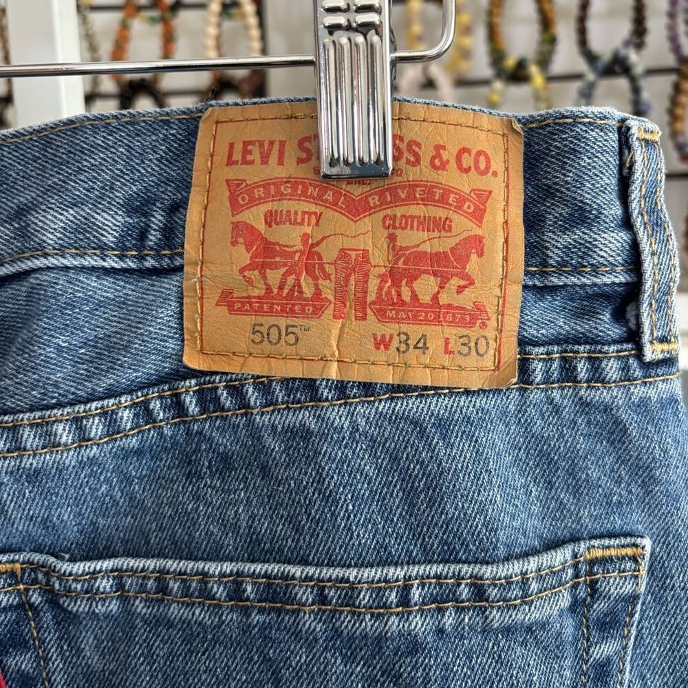 Levi's Blue Straight-Leg Jeans Classic Style - Picture 3 of 6